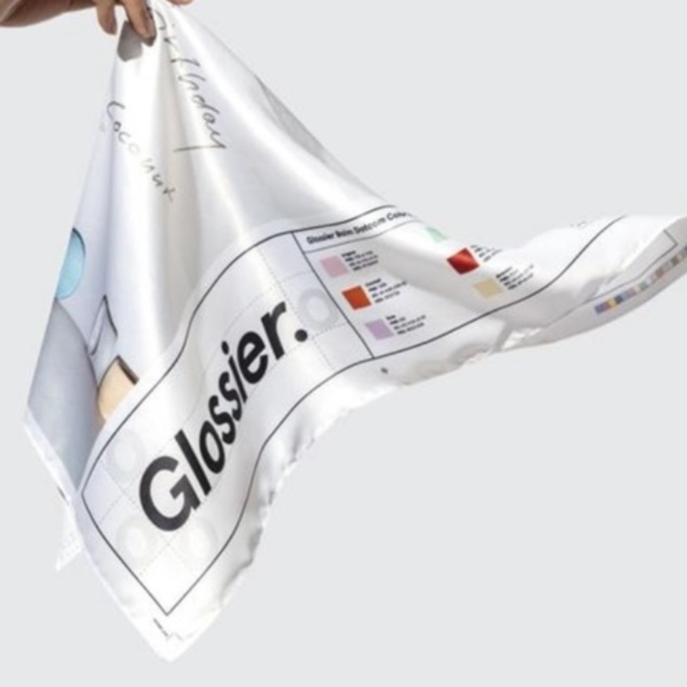 GLOSSIER exclusive silk scarf